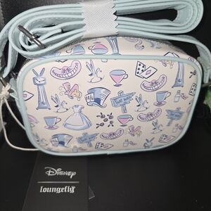 Loungefly Alice in Wonderland Pastel Cream and Light Blue Crossbody Bag